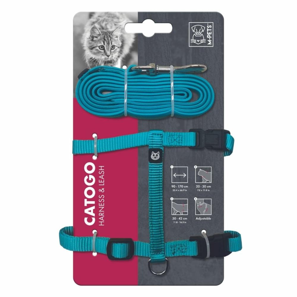 Cat Harness And Leash Set- Catago (Blue) Cat