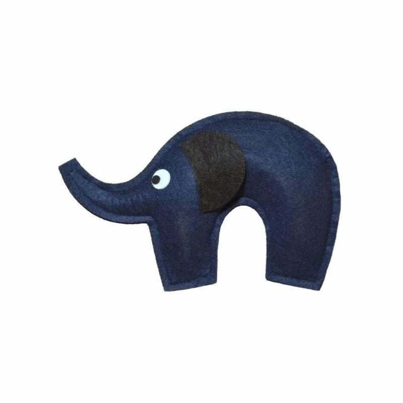 Cat Toys – Elephant Toy With Catnip (Blue) Cat