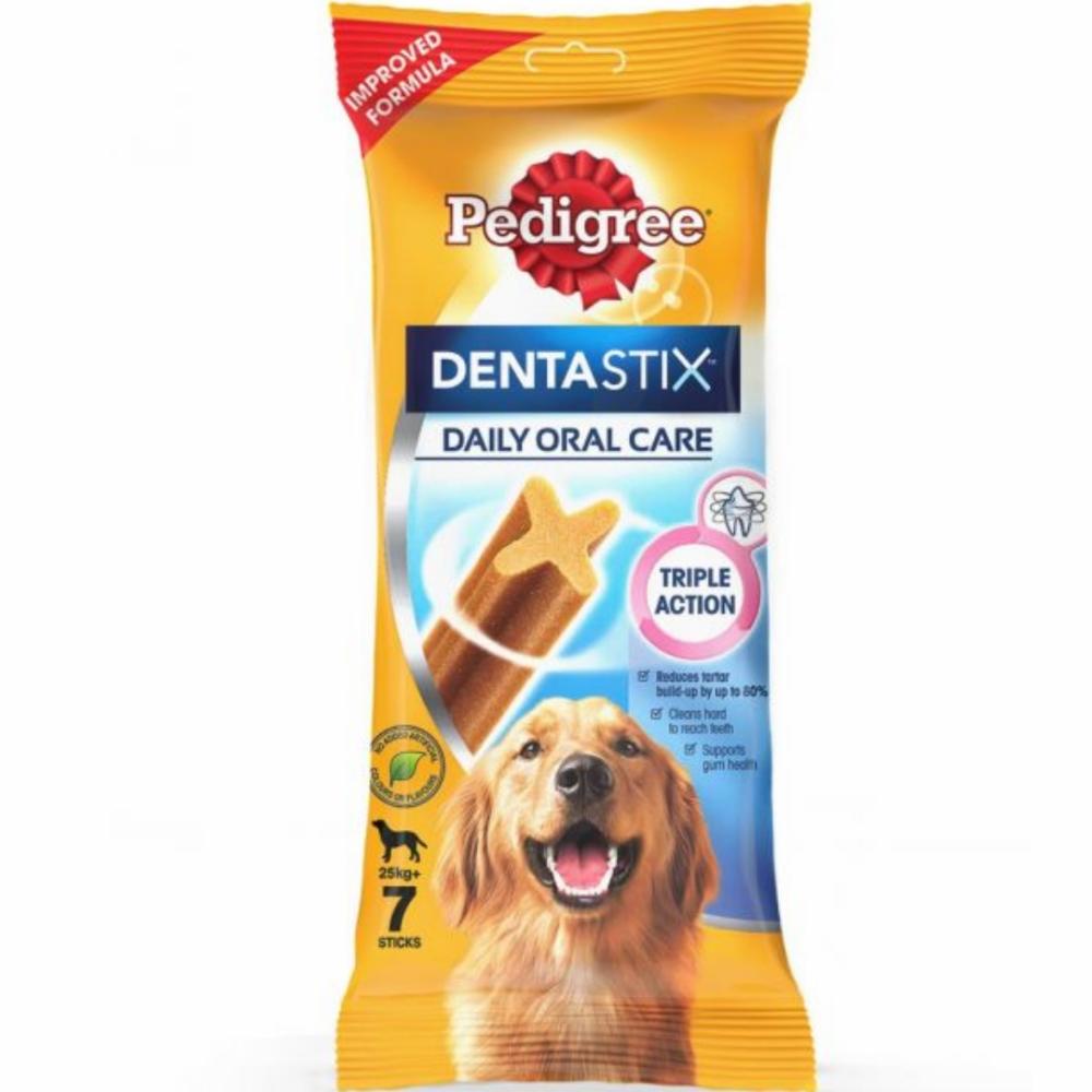 Dentastix Dog Treat Oral Care For Adult Large Breed (25 Kg+), (7 Sticks) 270G Weekly Pack Dental Treats