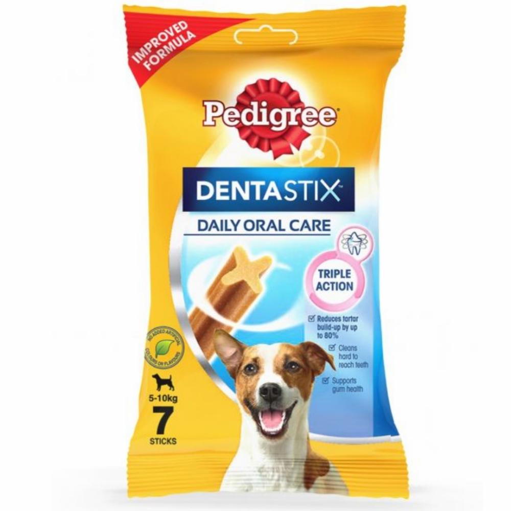 Dentastix Dog Treat Oral Care For Adult Small Breed (5 – 10Kg), (7 Sticks) 110G Weekly Pack Dental Treats