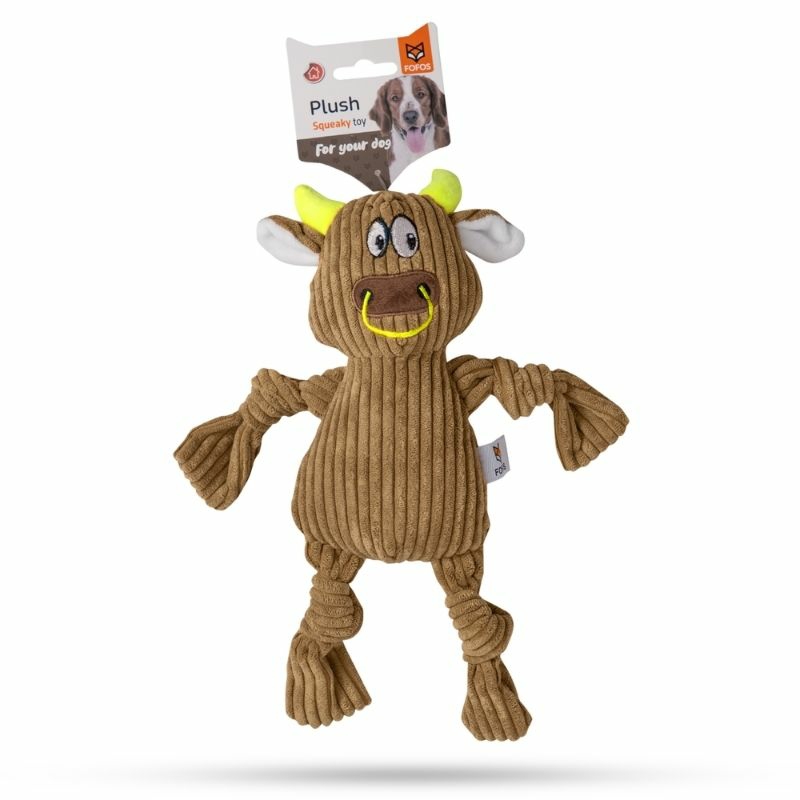 Dog Toys – Fluffy Cow Brown Dogs