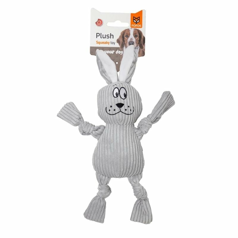 Dog Toys – Fluffy Rabbit Gray Dogs