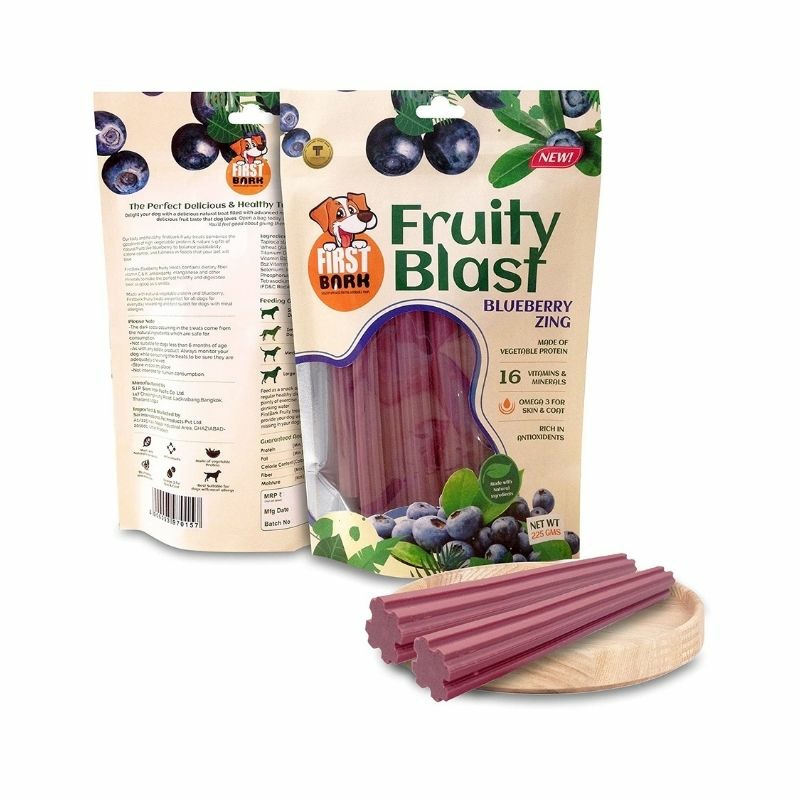 Dog Treats – Fruity Blast – Blueberry Zing (225G) Dogs