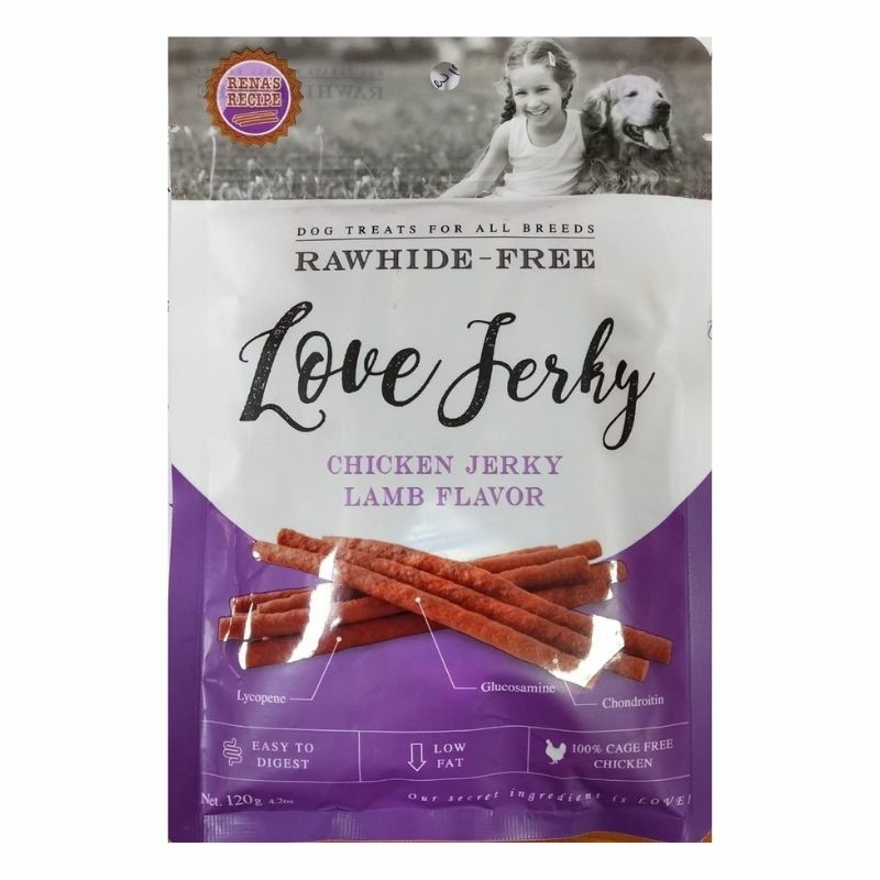 Dog Treats – Love Jerky Lamb (120G) Dogs