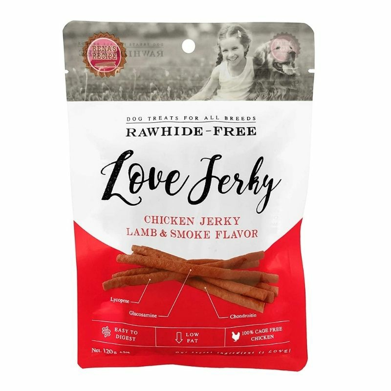 Dog Treats – Love Jerky Lamb And Smoke (120G) Dogs