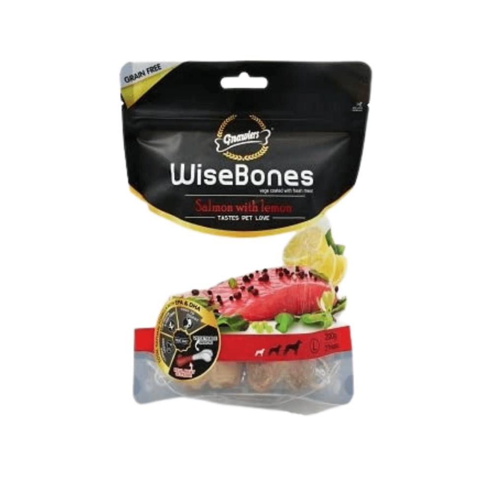 Dog Treats – Wisebone Grain Free – Salmon With Lemon – 200G Dental Treats