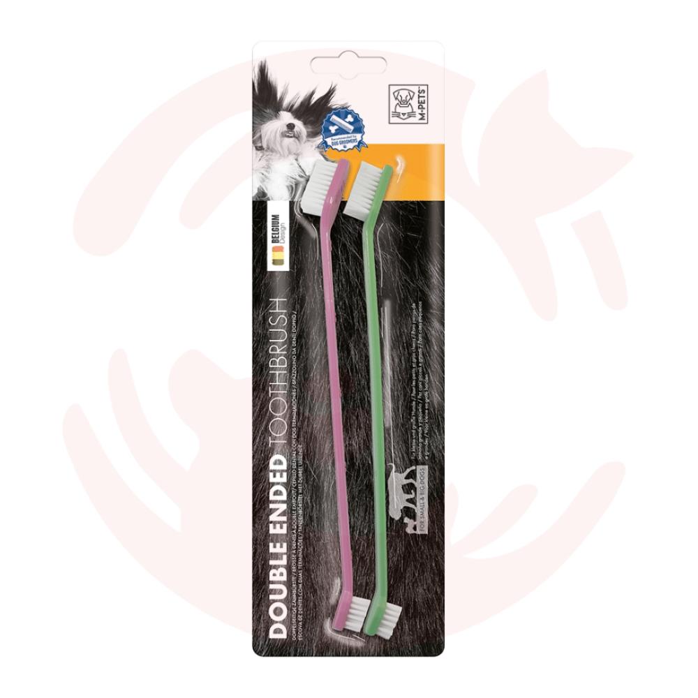 Double Ended Toothbrush (Pack Of 2) Dogs