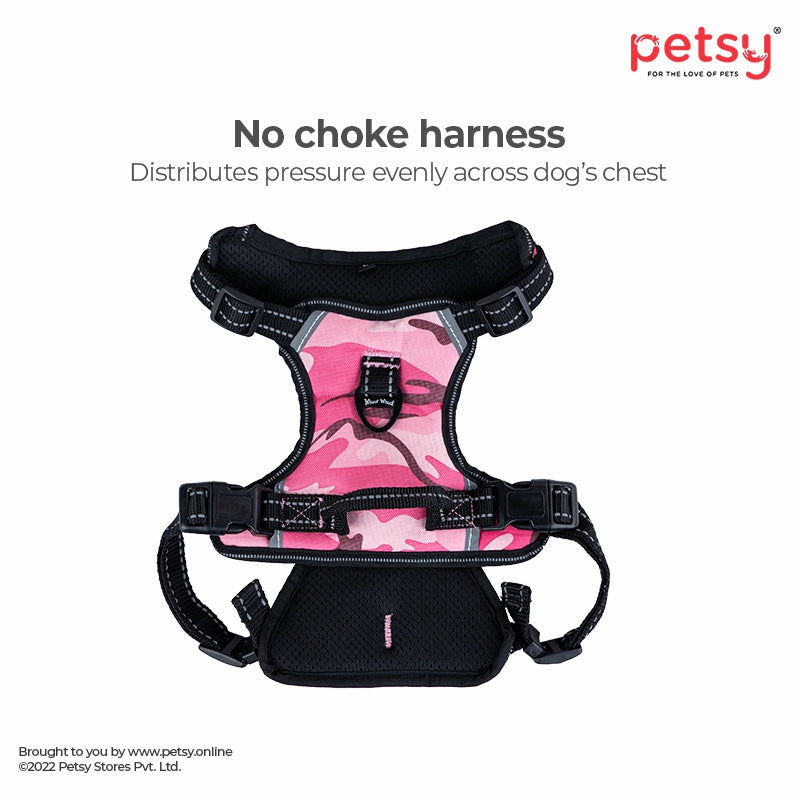 Harnesses For Dogs – Double Padded P Series (Camo Pink) Accessories