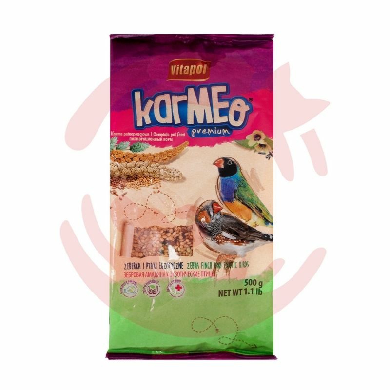 Karmeo Bird Food For Zebra Finches (500G) Birds