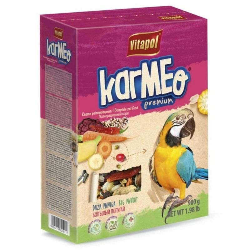 Karmeo Premium Food For Big Parrots (900G) Birds