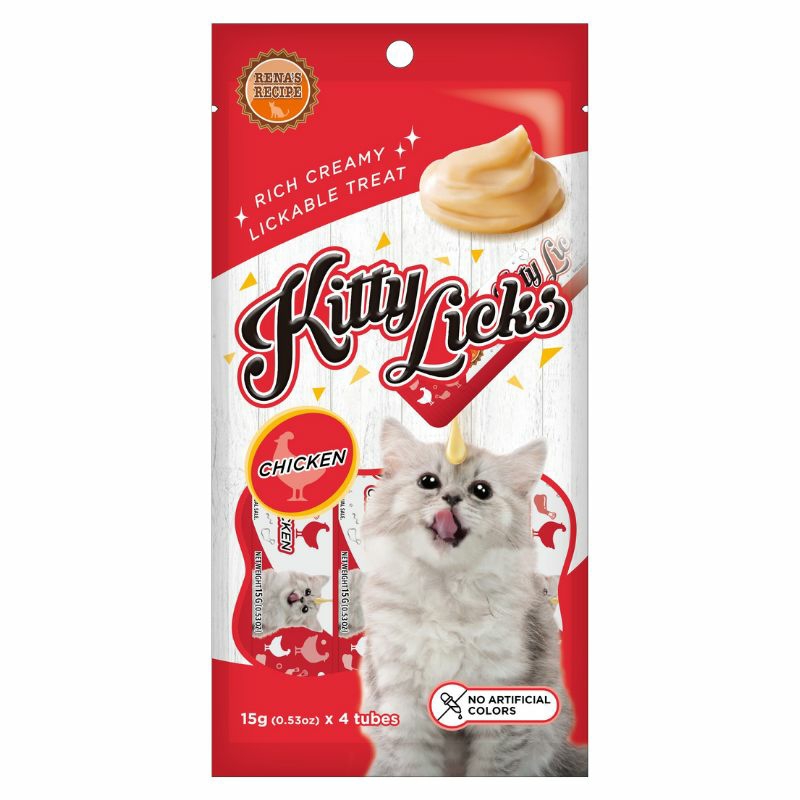 Kitty Licks Cat Treats – Chicken (15G X 4 Tubes) Cat