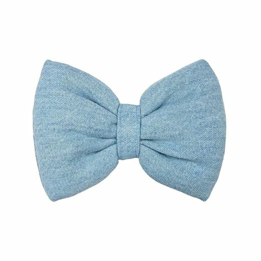 Light Denim Bow Tie Accessories