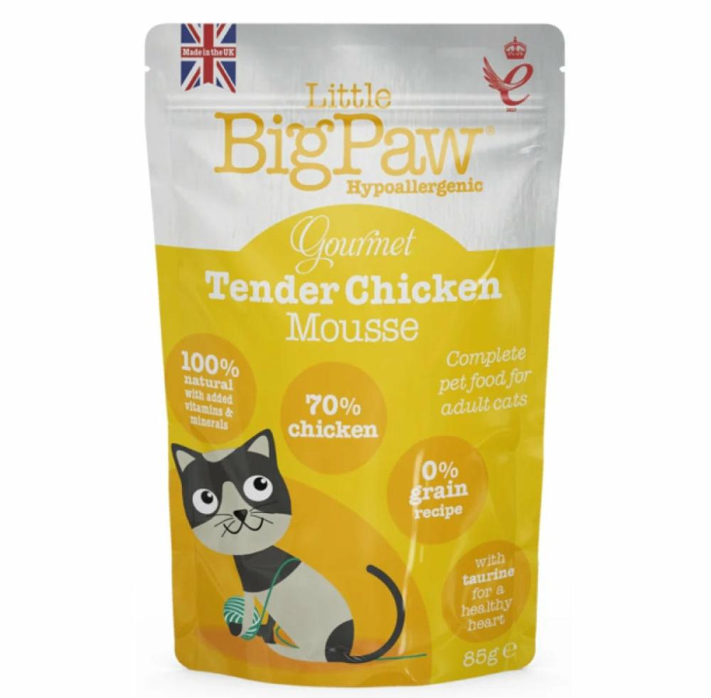 Little Bigpaw Wet Cat Food – Gourmet Chicken Mousse – Pack Of 12 (12 X 85 Gms) Cat