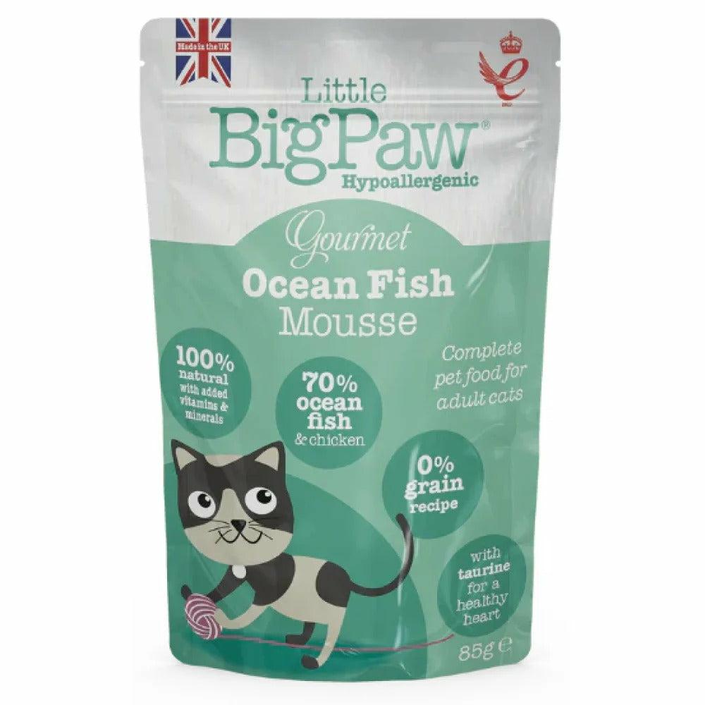 Little Bigpaw Wet Cat Food – Gourmet Ocean Fish Mousse – Pack Of 12 (12 X 85 Gms) Cat