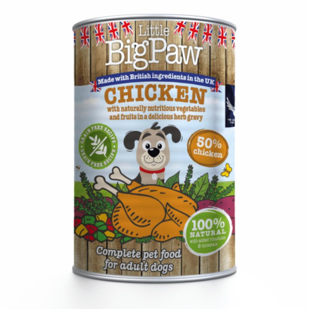 Little Bigpaw Wet Dog Food – Chicken With Green Beans, Mixed Peppers And Sweet Potato – 390G Dogs