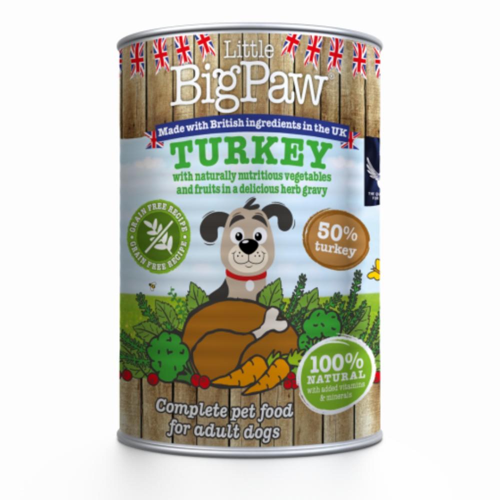 Little Bigpaw Wet Dog Food – Turkey With Broccoli, Carrots And Cranberries – 390G Dogs