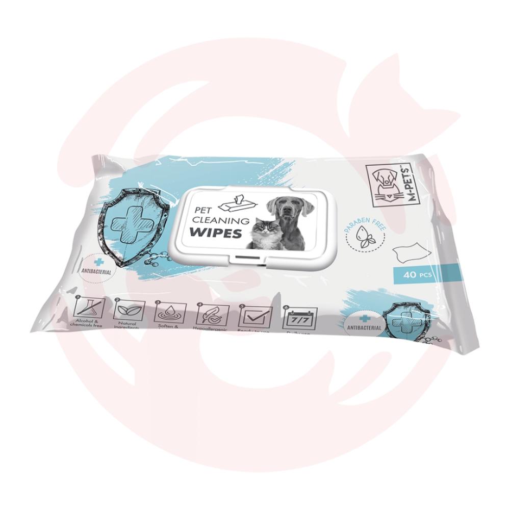 Pet Cleaning Wipes – Anti-Bacterial (40 Pcs) Dogs