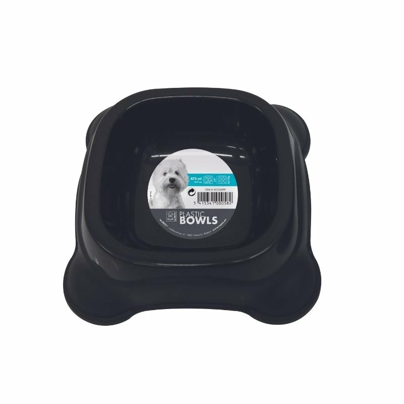 Plastic Single Bowl – Black Bowls & Feeders