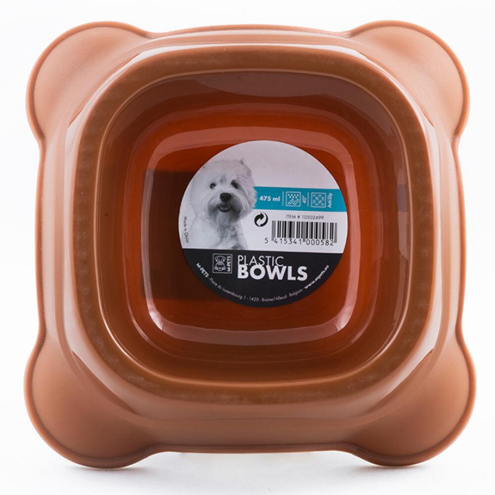 Plastic Single Bowl – Brown Bowls & Feeders