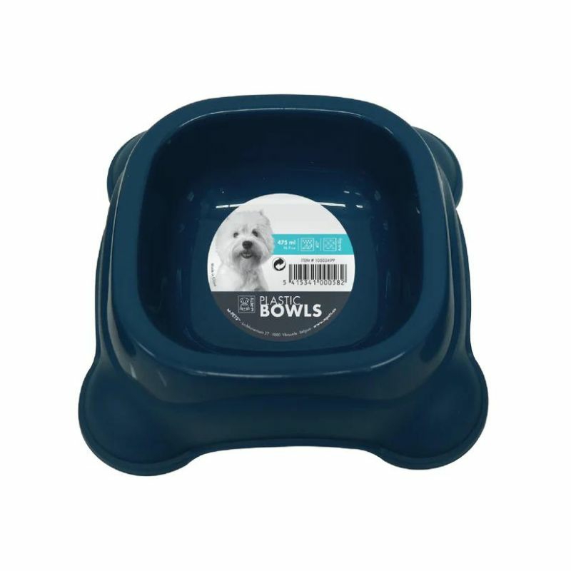 Plastic Single Bowl – Navy Blue Bowls & Feeders