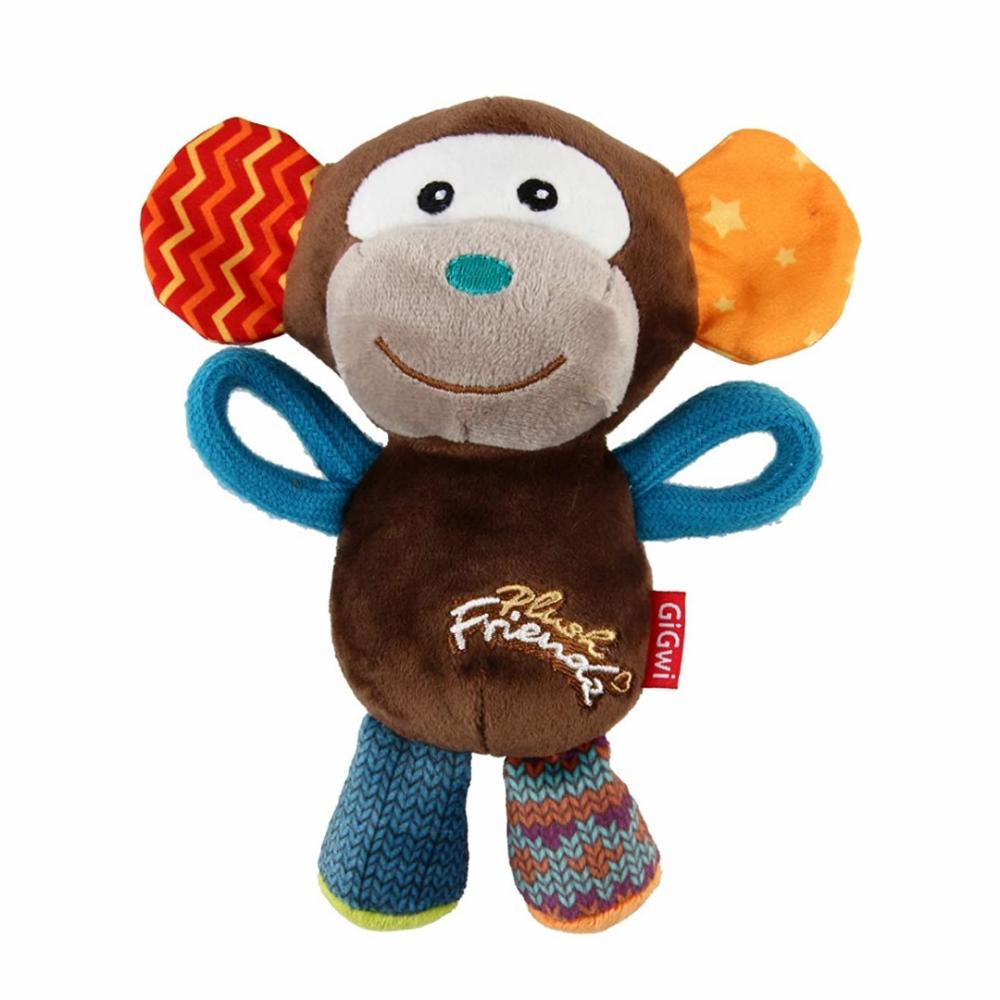 Plush Friendz With Squeaker – Monkey Dogs