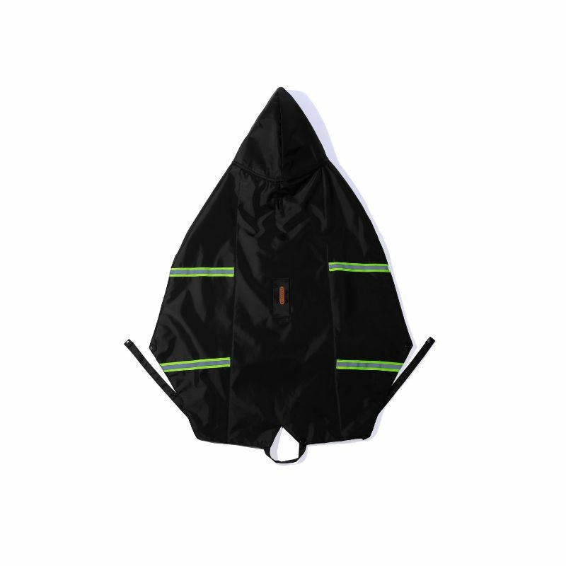 Raincoats With Reflective Strips For Dogs – Black Accessories