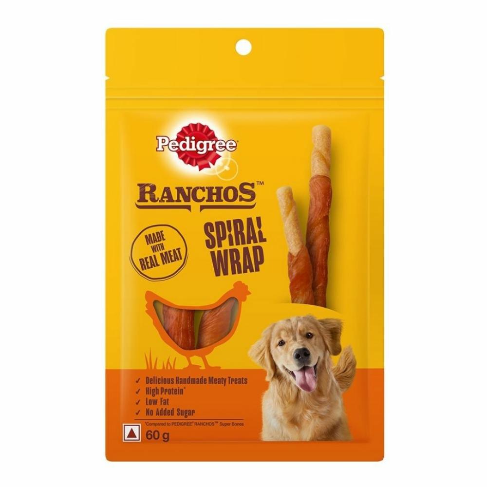 Ranchos Spiral Wrap Chicken & Smoky Lamb Flavour (60G) Dogs