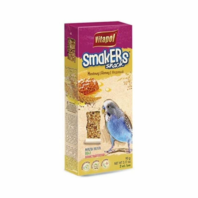 Smakers Snack Bird Treats For Budgies – Honey (90G) Birds