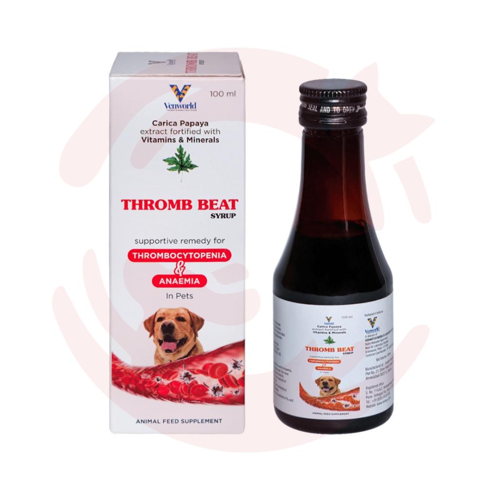 Supplement For Cats & Dogs – Thromb Beat Syrup Remedy For Anaemia (100Ml) Cat