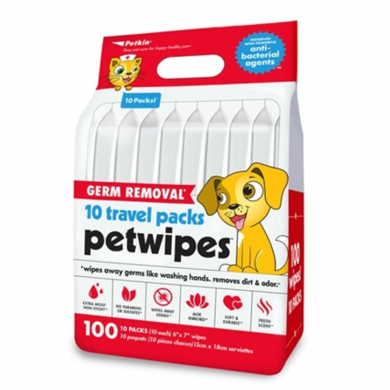 Travel Pack Pet Wipes – Germ Removal (100 Pcs) Dogs