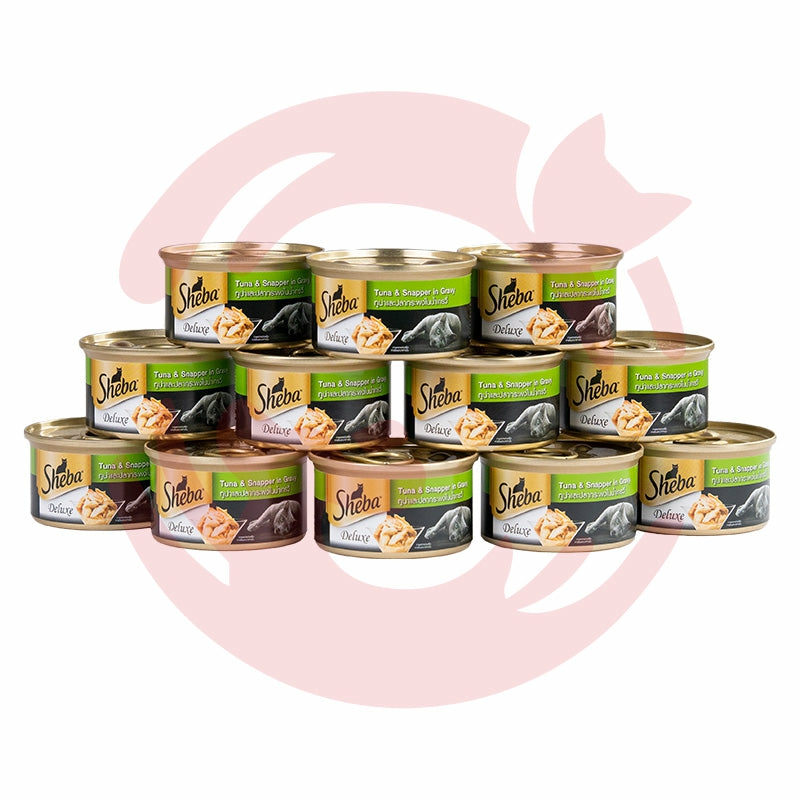 Wet Cat Food – Tuna & Snapper In Gravy Can – Pack Of 12 (85G X 12 Cans) Cat